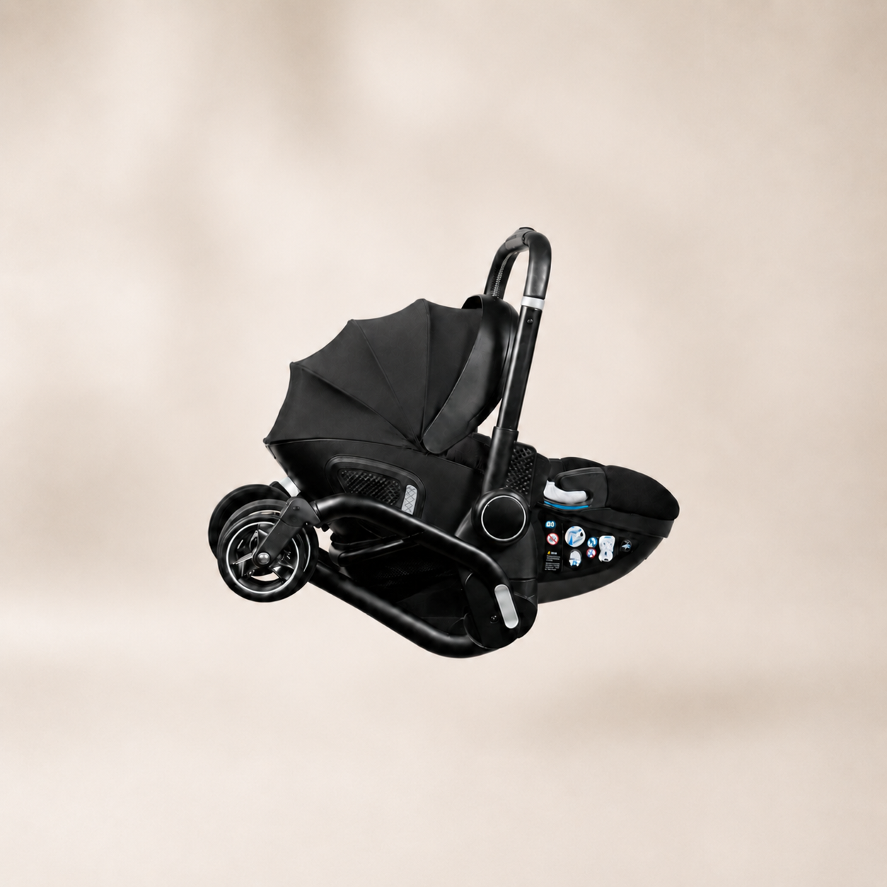 3-in-1 Kinderwagen Travel System - ingeklapt