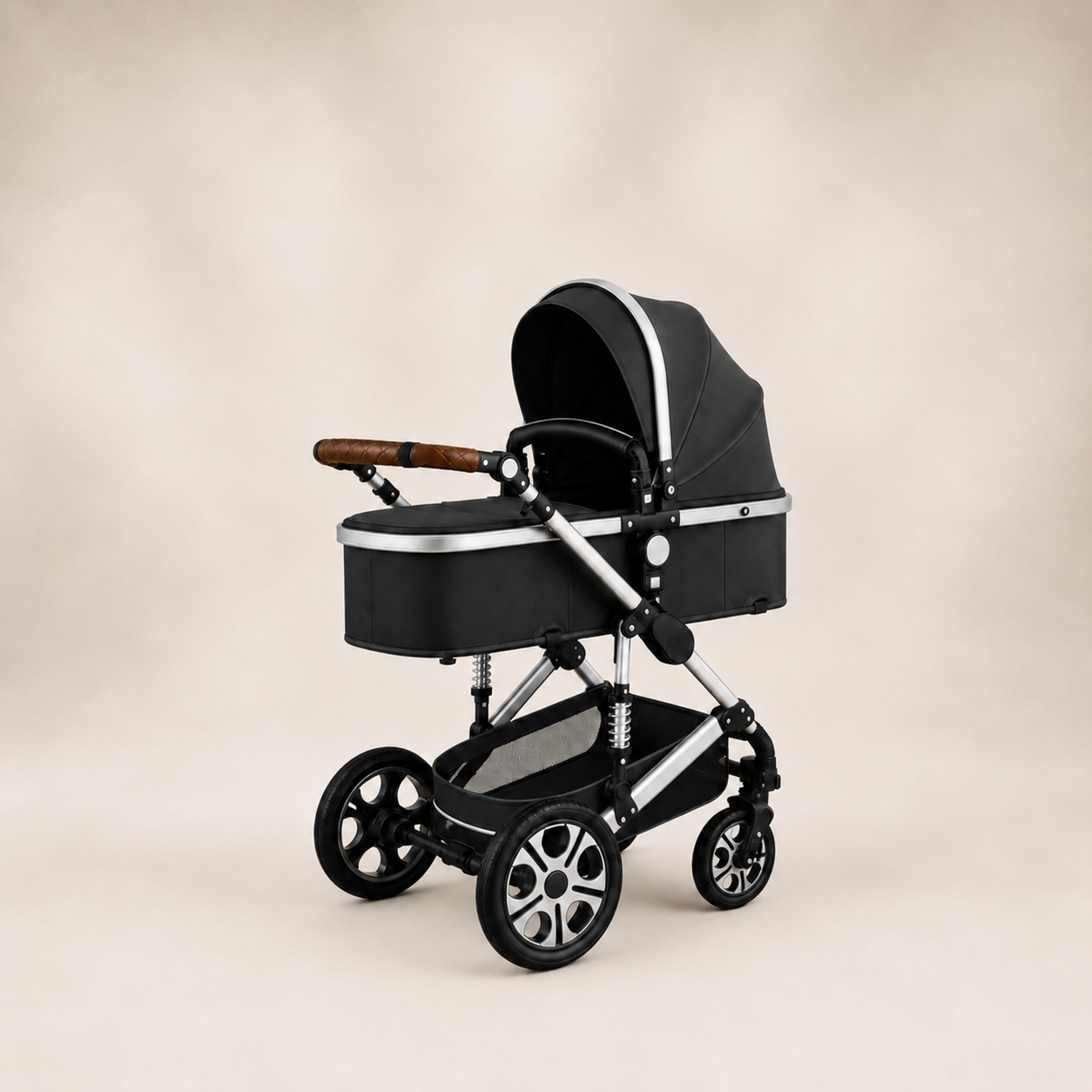 Luxe 3-in-1 Kinderwagen Donkergrijs - kinderwagen modus
