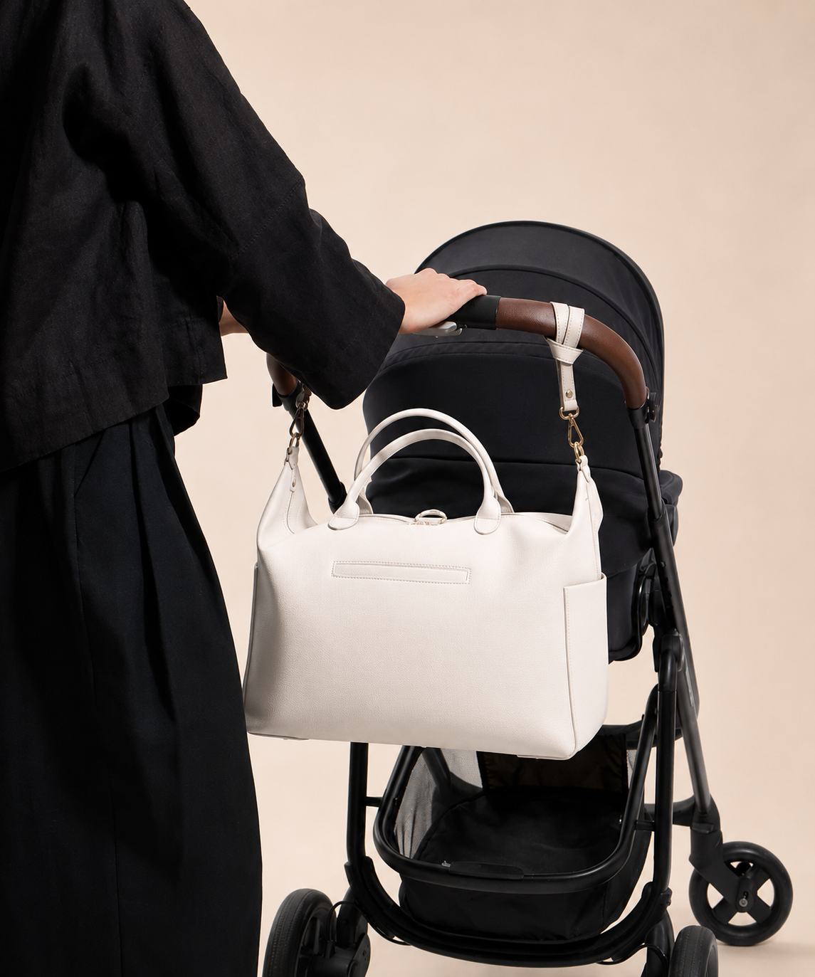 Luxe Mommy Bag - aan kinderwagen