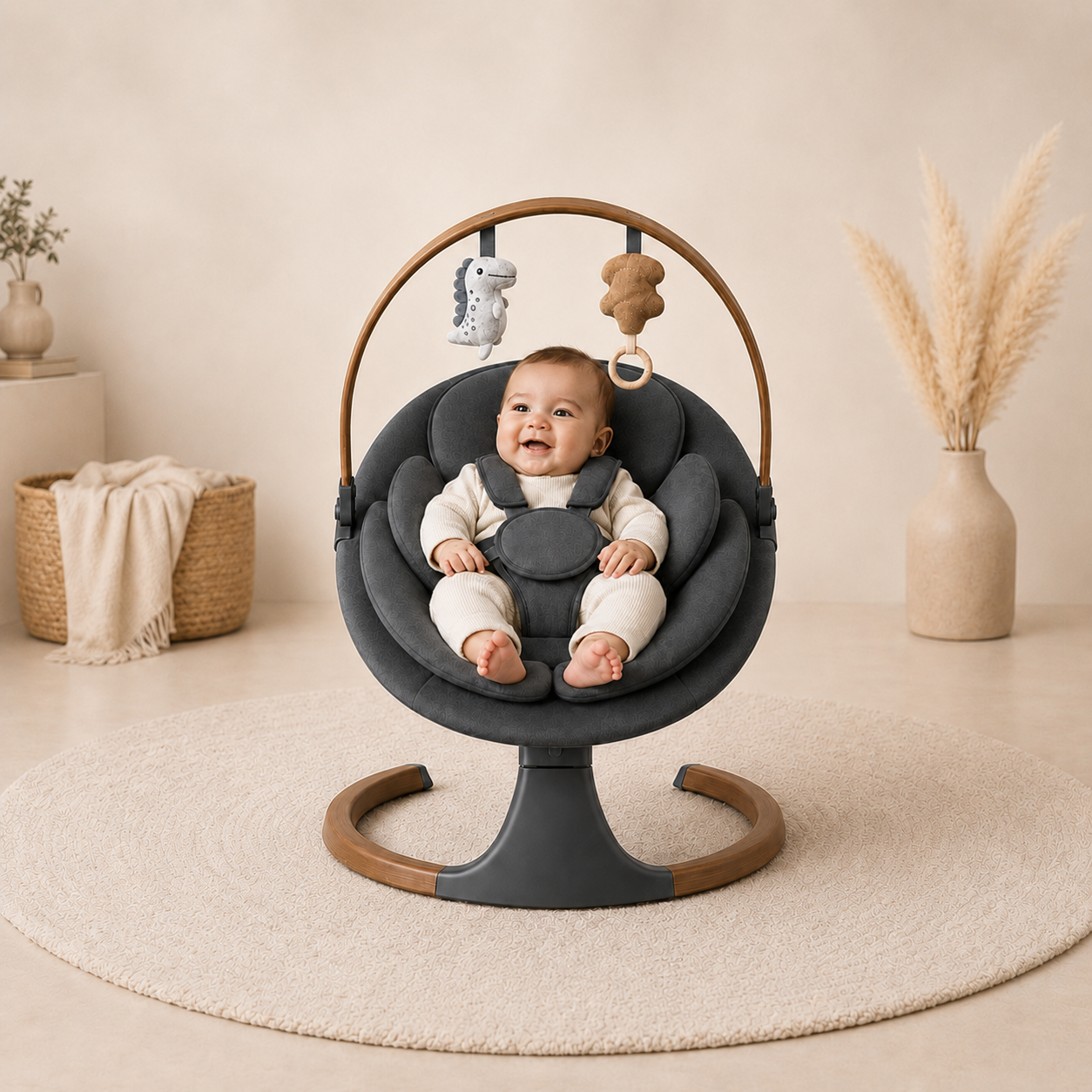 Elektrische Wipstoel Comfort - met baby in gebruik